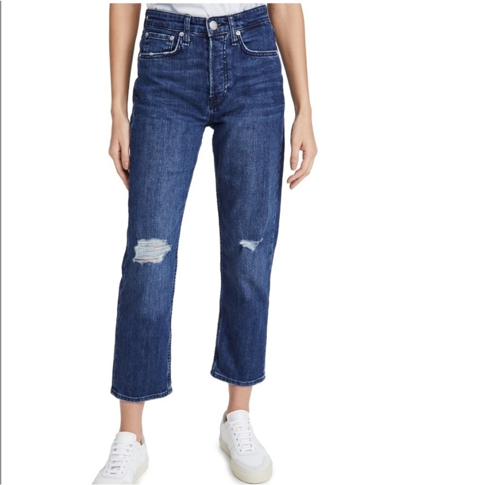 rag & bone maya high-rise ankle slim jeans size 29